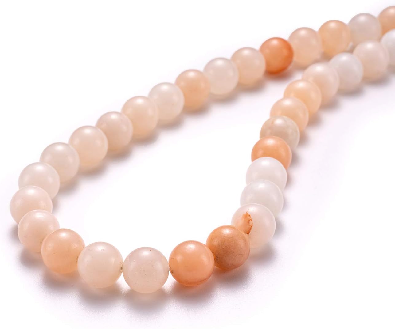 BEADIA Natural Pink Aventurine Jade Stone Round Loose Semi Gemstone Beads for Jewelry Making 6MM 61PCS Pink Aventurine 6mm