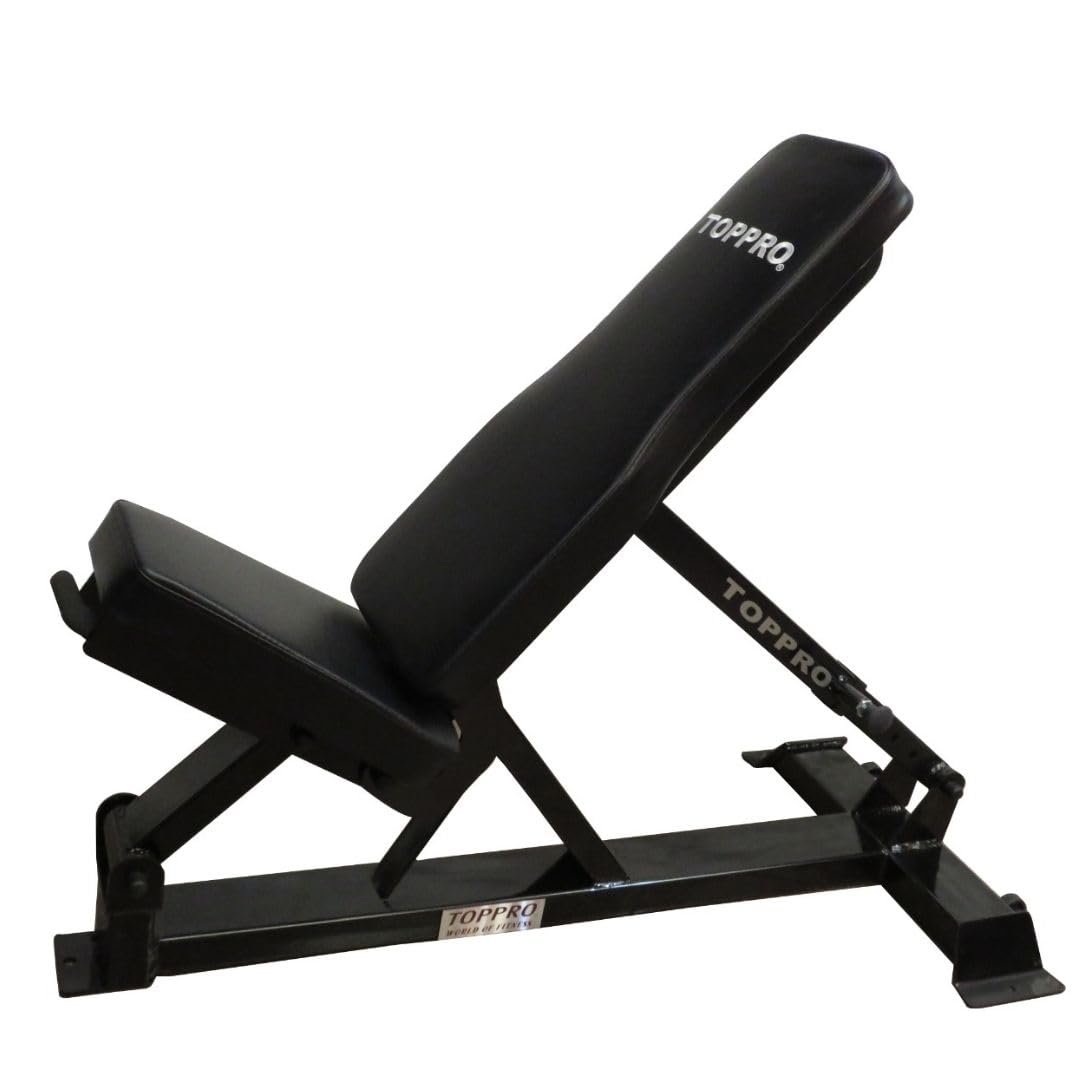 TOPPRO FITNESS MULTI ADJUSTABLE BENCH TP-5039|MULTI ADJUSTABLE EXERCISE BENCH|MULTI ADJUSTABLE HOME GYM WORKOUT BENCH|WEIGHT STRENGTH TRAINING |USER CAPACITY 300KG|TAIWAN CERTIFIED | IMPORTED-image-1
