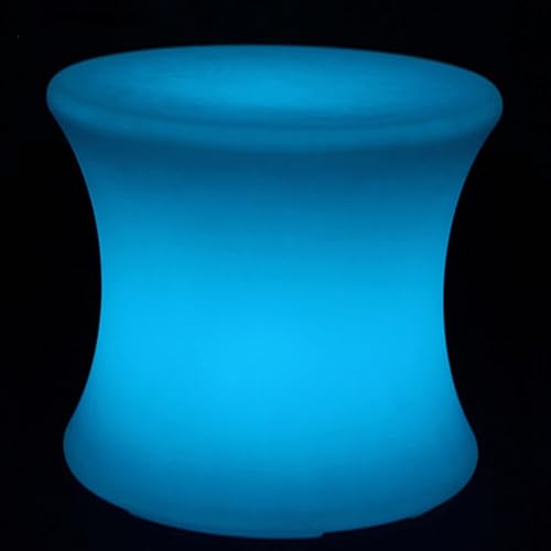 Miniatura 7 de Mesa LED inalámbrica de 16 pulgadas, silla multiusos, taburete de lámpara LED con control remoto, 16 colores RGB, recargable, impermeable, asiento