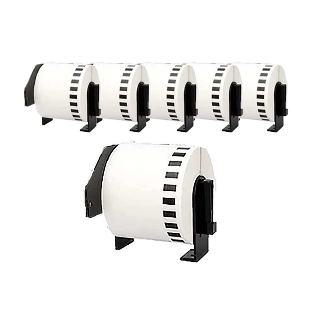 Molabel Adressetiketten DK-22205 - 6 Rollen Kompatibel Mit Brother P-Touch