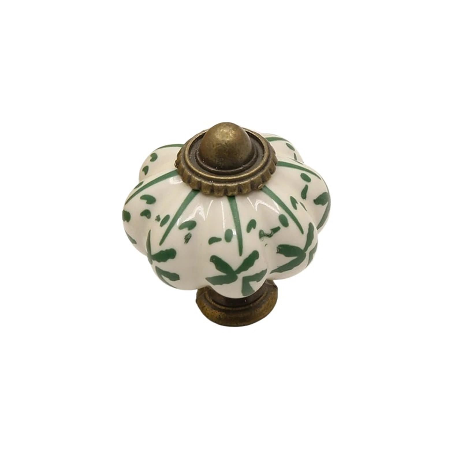 Kifsdlf Color7 Ceramic Farmhouse Pumpkin Cabinet Knob Drawer Furniture Handles Dresser Single Hole Door Pulls For Cupboard Wardrobes Furniture(Color7)
