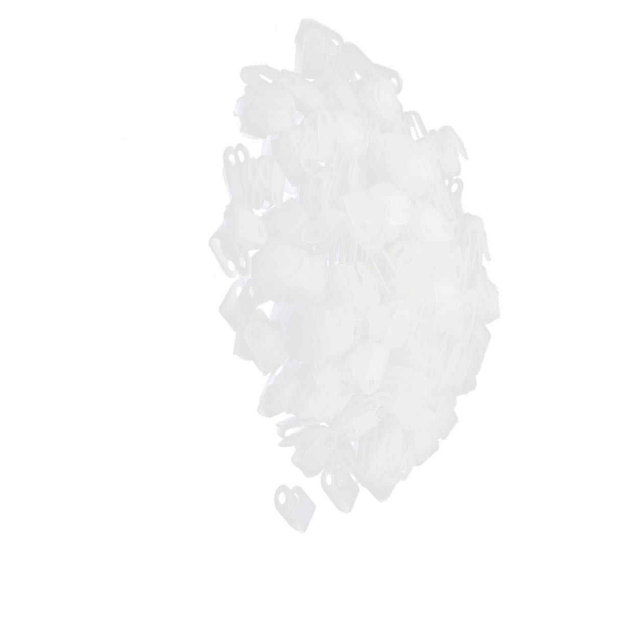 Aexit 500 Pcs Electrical Boxes, Conduit & Fittings Replacement Plastic R Cable Wire Hose Tube Clip Electrical Boxes Clamp 3.3mm