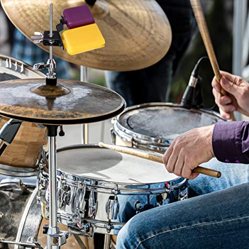 Heallily Drum Jam Block Set Drum Block Set Plastic Latin Percussion Block High And Low Tones Cow Bells Instrument Accessory Abs Latin Percussion Instrument Kit #TOP5