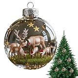 Adornos de bombillas de Navidad, decoraciones transparentes de temporada, decoraciones de bolas, para el hogar, cena, escuela, restaurante, centro comercial, boda, cumpleaños, reunión familiar