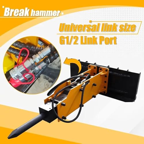 MIVA Skid Steer Hydraulic Breaker Attachment