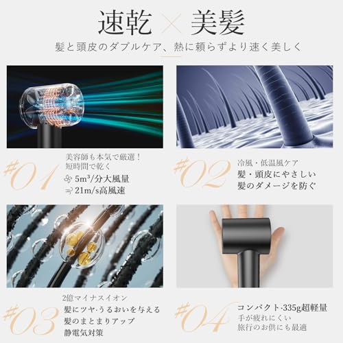 ANLAN ダブルケアドライヤー の商品画像 2
