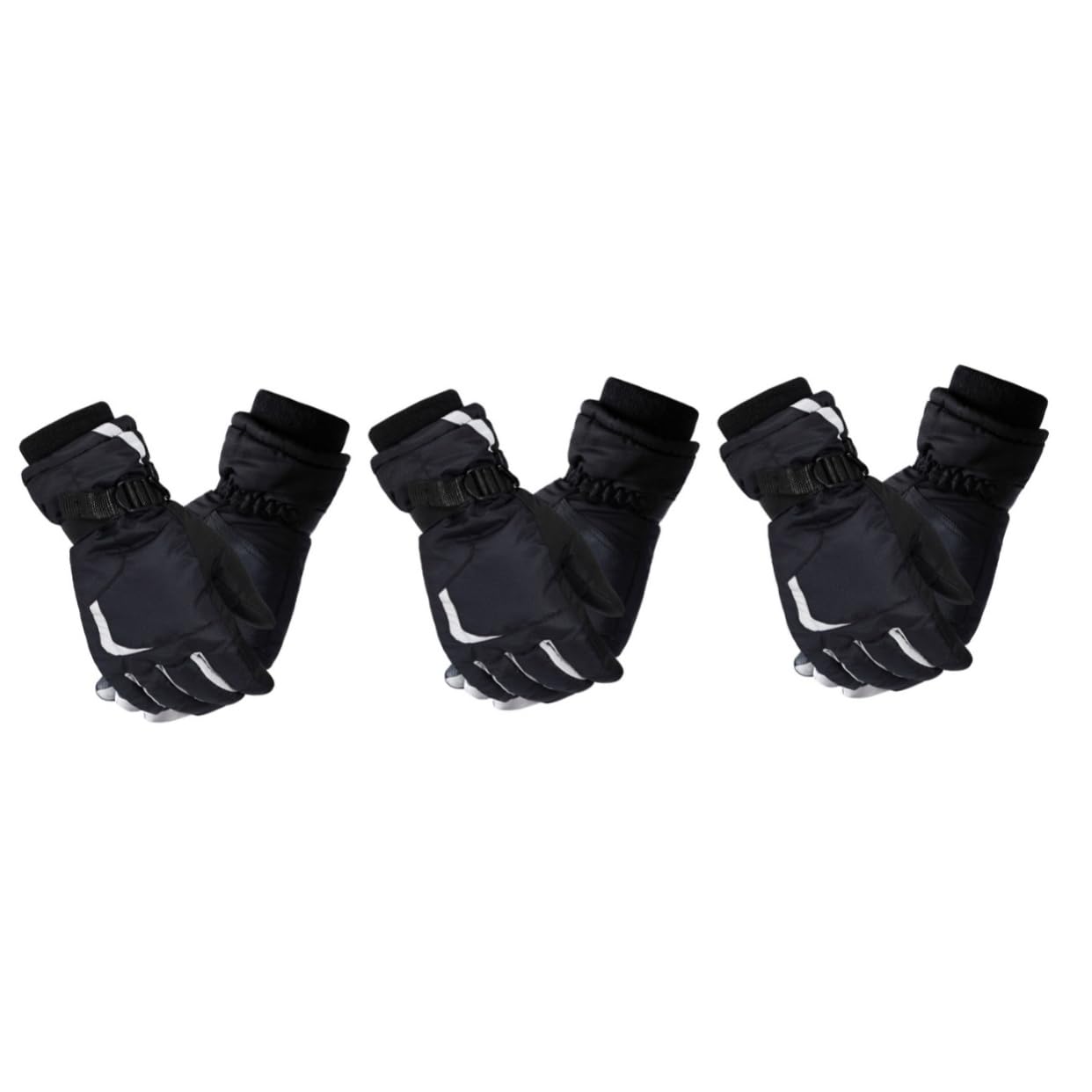 GALPADA 3 Pz Guanti Da Alpinismo Guanti Resistenti All'acqua Da Sci in Pile Da Dito Invernali Touch-screen Da Da Arrampicata