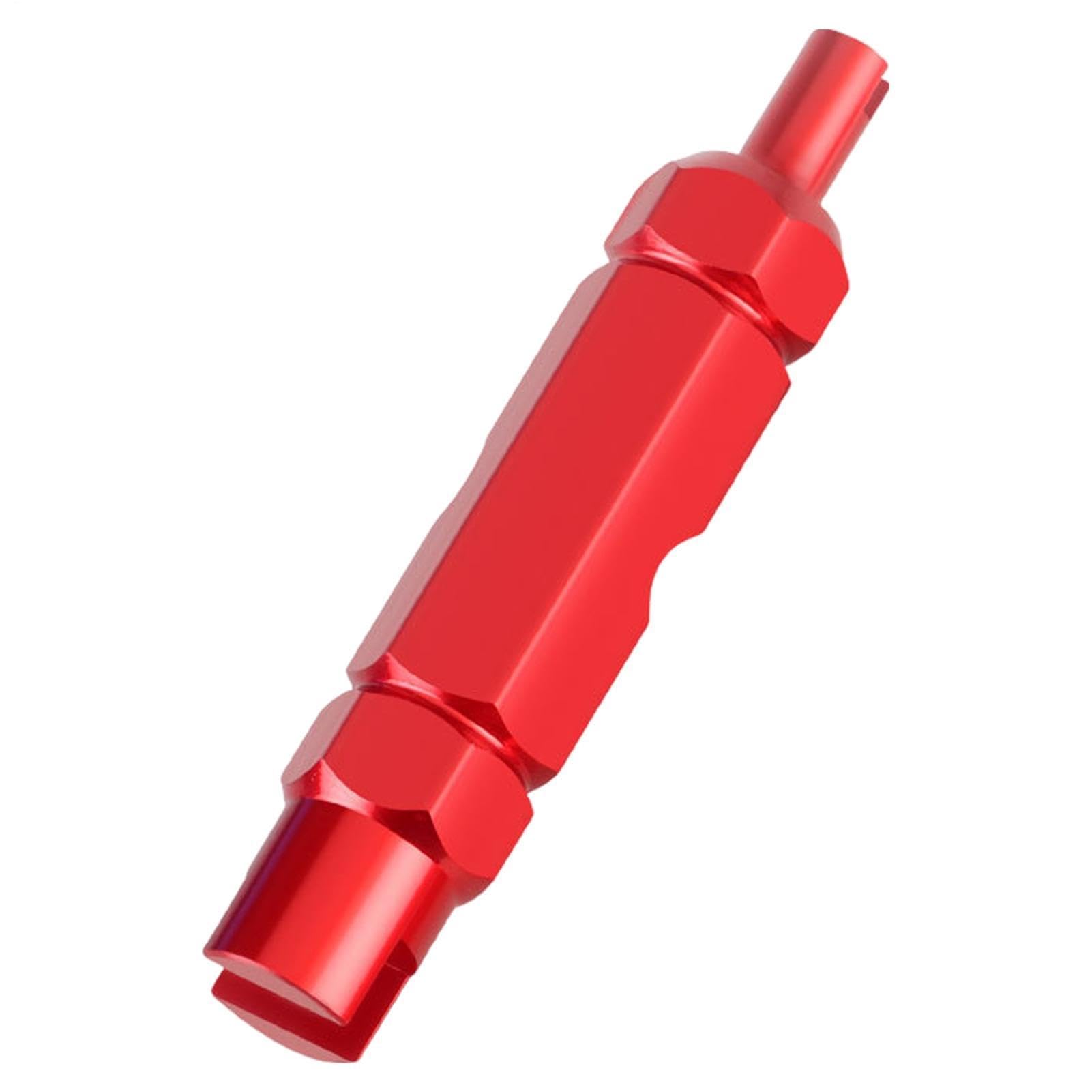 Muiltvoe Red Valve Core Remover Tool – Aluminum Alloy, Nozzle Removal Wrench, Tire Repair Spanner | For Car Fixing, Auto Maintenance