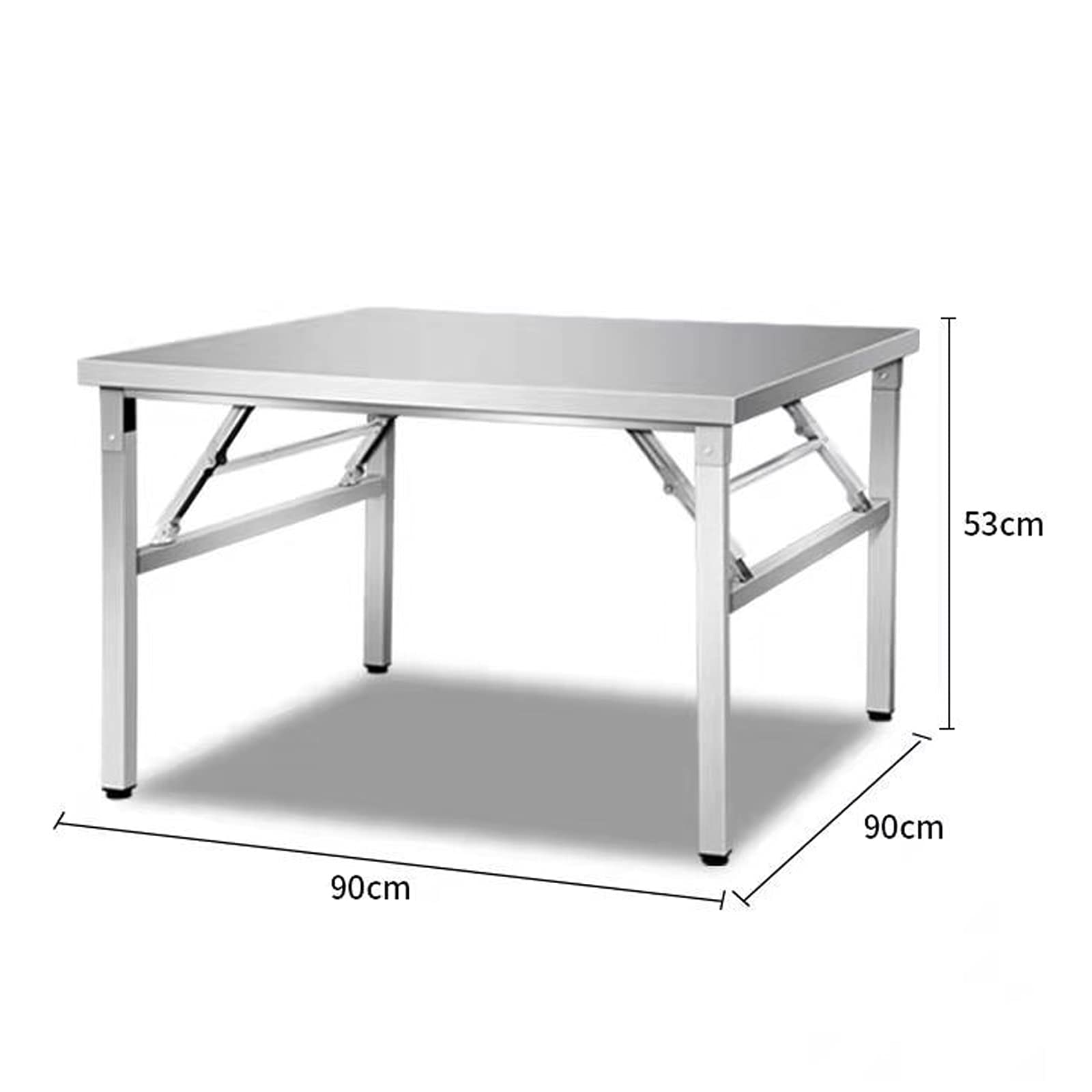 Stainless Steel Folding Table, Portable Foldable Table