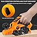 Electric Wood Planer 16500RPM Portable Handheld Planing Tool for DIY Furniture Repair & Woodworking Projects, for Home Use & Craftsmanship