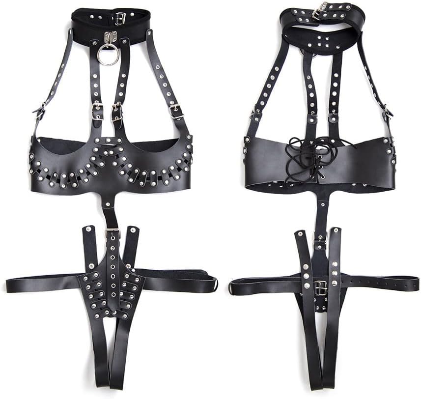 Body Harness Full for Women Garter Belts Set Strappy Adjust Bondage Chest Harness Cage Bra Punk Art