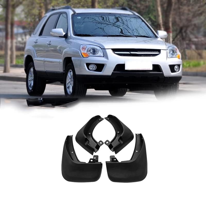 Dopasowane błotniki samochodowe błotniki i osłony przeciwbryzgowe, do Kia Sportage 2004-2010, ochrona błotnika do opon samochodowych, bez wiercenia, bez taśmy