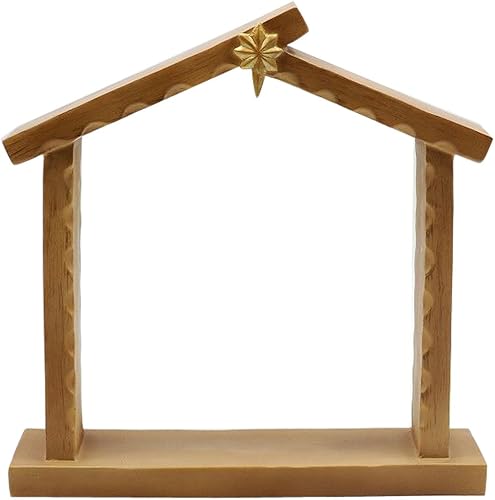 Miniatura 10 de Comfy Hour Figurilla, decoración de pesebre navideño Marrón,2-Marrón