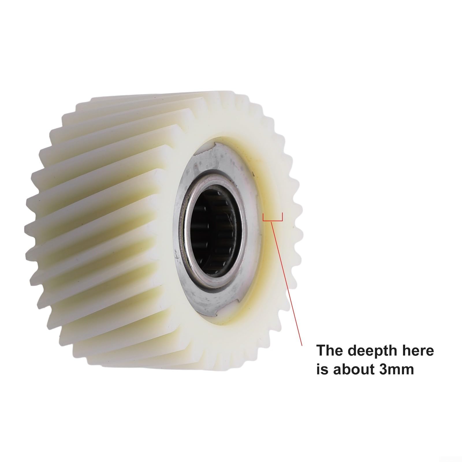 Nylon Gear, ABS bianco + ingranaggio in metallo per motori Bafang mid-mounted 36V/48V, 250W/350W/500W/750W/1000W