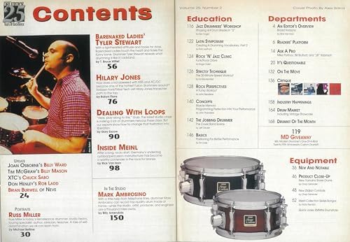 MODERN DRUMMER "Cover: Tyler Stewart" February 2001 Issue image 4