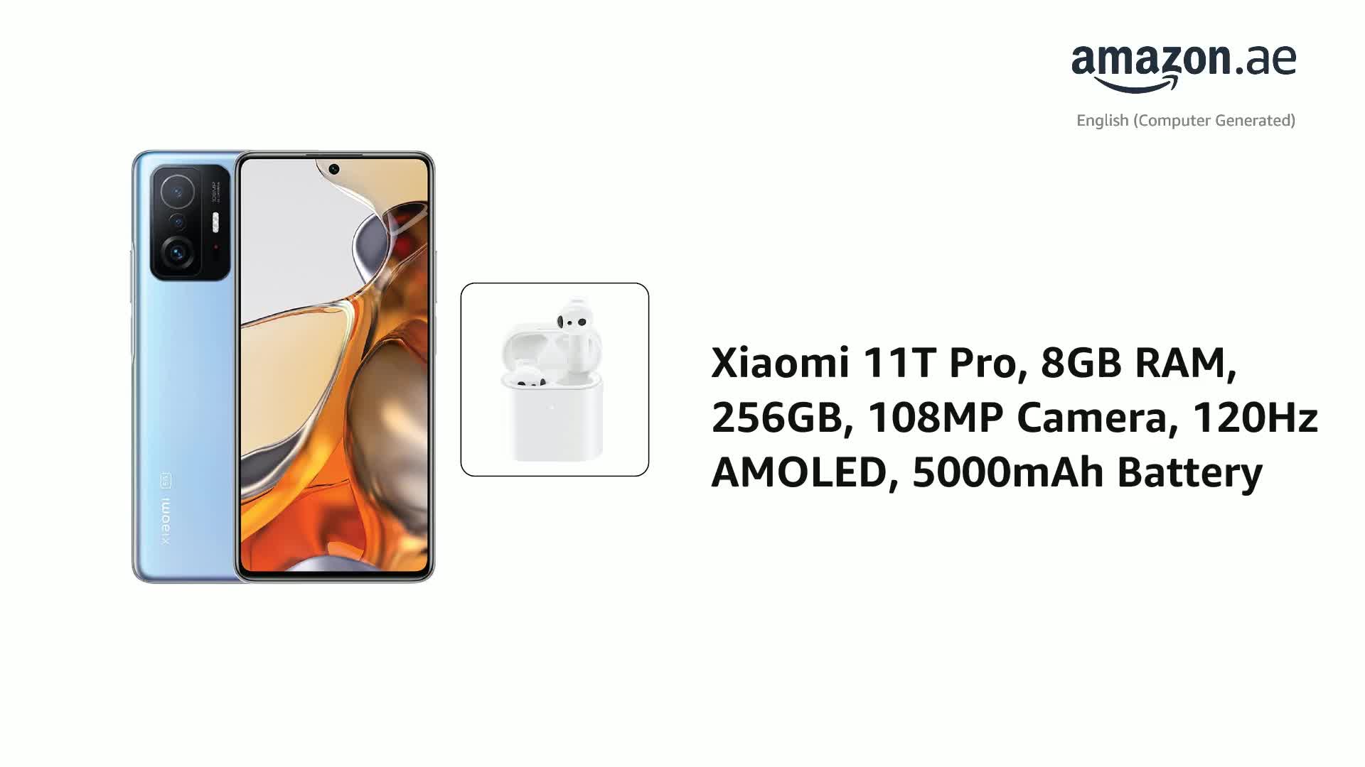 Xiaomi 11T Pro Dual Sim Amoled Dotdisplay Celestial Blue 8GB RAM