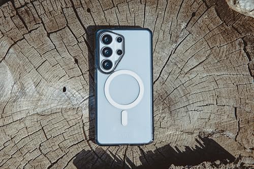 Image of Urban Armor Gear UAG Designed for Galaxy S26 Ultra 5G Case, DOT - Compatible with Magnetic Charging Slim Transparent Rugged Military Drop Tested Protective Cover - True Clear Ice /Ash