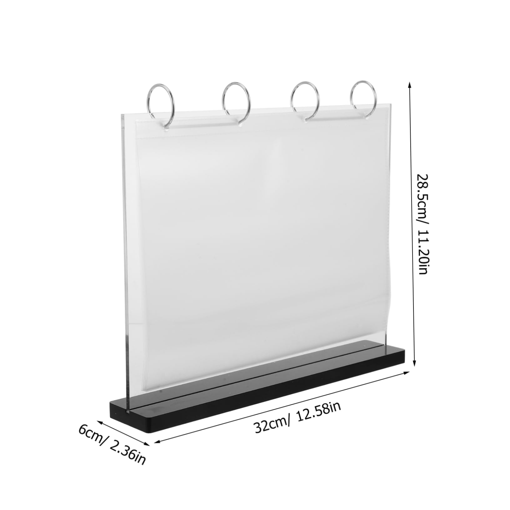 MUCKLILY Display Stand Card Sleeve The Menu Display Shelf Table Sign Holders Menu Holder Sign Holder Stand Clear Stand for Display Document Holder Paper Stand Sign Stand Wood