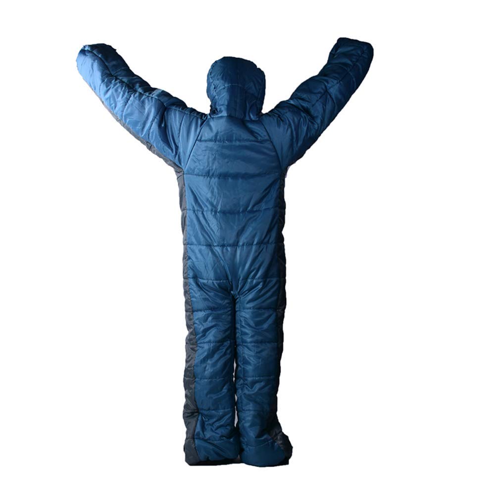 Tragbarer Schlafsack für Erwachsene, für Camping, Stehen, 3 Jahreszeiten, Ganzkörper-Schlafkleidung für Reisen, Outdoor-Wandern, menschliche Form, ideal für Camping bei kaltem Wetter, XL Sport & Freizeit