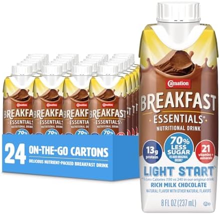 Carnation Breakfast Essentials Light Start Ready-to-Drink, Chocolate