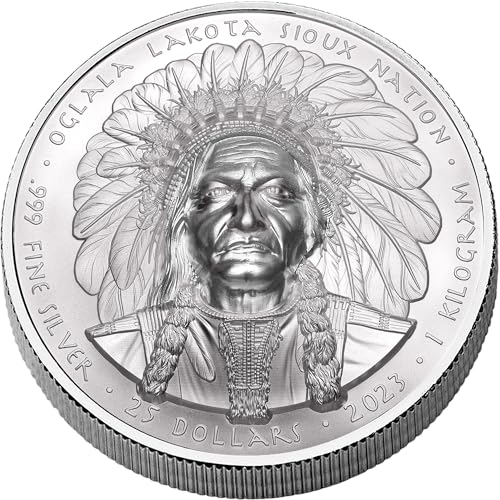 2023 Oglala Lakota 1 Kilo Silver Sitting Bull