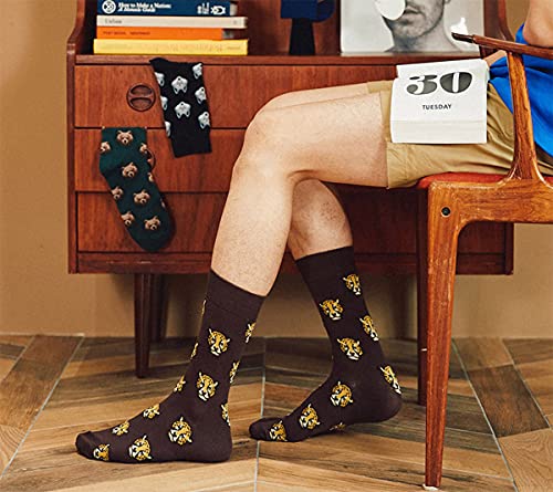 Mens Dress socks - animal prints (Crew 4Pairs) LK2