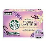 Starbucks K-Cup Coffee Pods, Vanilla Lavender Flavored Coffee for Keurig Coffee Makers, 100% Arabica, Limited Edition, 1 Box (10 Pods)