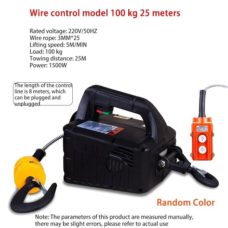 Verricello Elettrico Arebos Paranco Elettrico Arebos 1000W - 200/400kg, Altezza 12m, Telecomando, Per Officina E Garage Sollevamento 400kg Telecomando