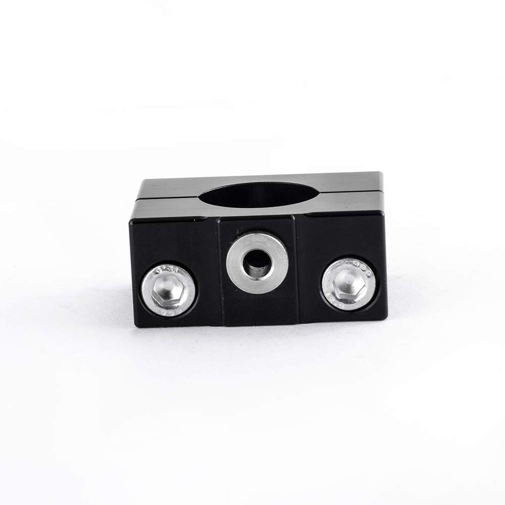Oldbones - Guía de perforación para manillar de motocicleta para taladro de 5 mm, compatible con barras de 22 mm a 25 mm