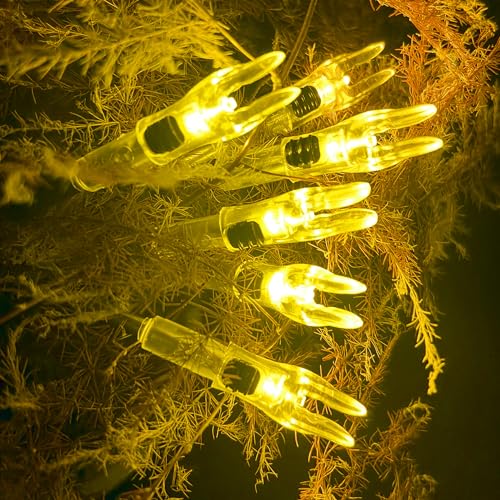 Image of 6PCS X Lighted Nocks for Arrows with .204 .233 .244 .246 Inside Diameter with H, S, GT Bushings High-Visibility LED Arrow Nocks, ON /Off Switch Included