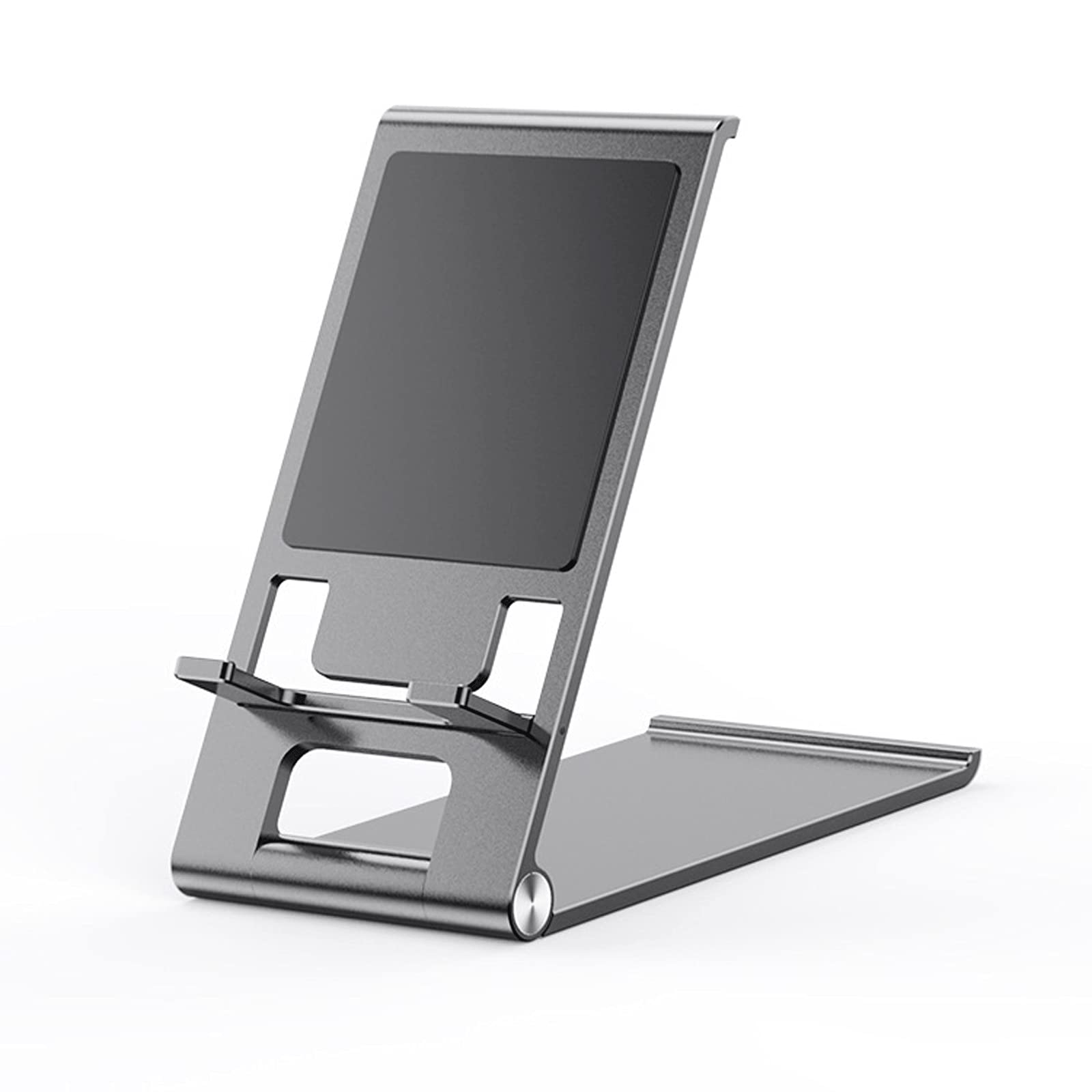 XIANGFASJZ Soporte Movil Teléfono móvil Soporte Desktop Plegable Teléfono móvil Soporte Portátil Multi-ángulo Soporte Ajustable (Color : Grey)