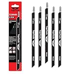 5 x TopsTools JSTT1044D T1044D 250mm Jigsaw Blades Designed for Long Clean Straight and Fast Cuts in Wood