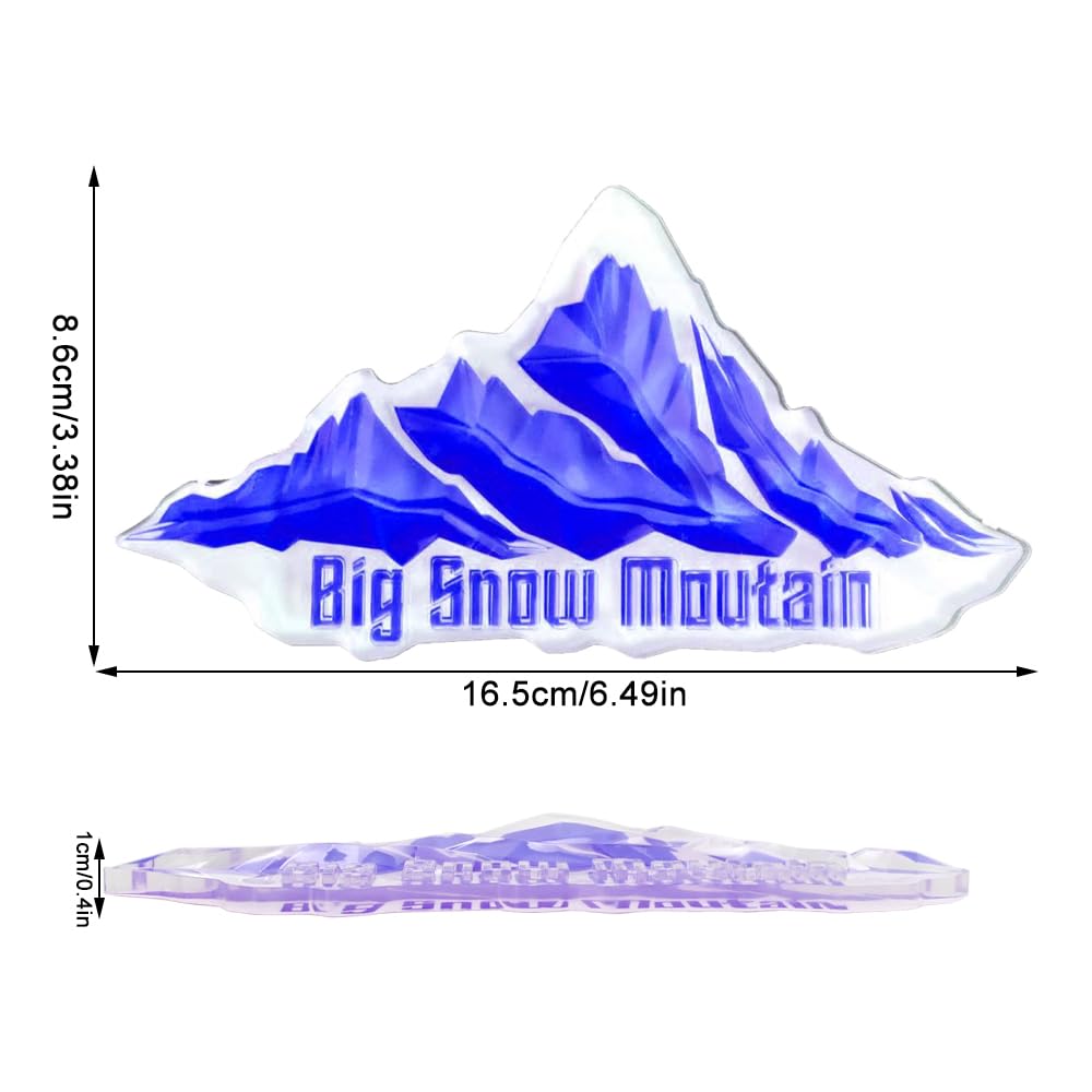3D Snowboard Stomp Pad Montagne Enneigée Transparent Pad Snowboard pour Accessoires de Ski de Neige d'hiver, Snowboards-Bleu