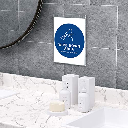 Niubee 10Pack Acrylic Wall Mount Sign Holder 8.5 X 11, Clear Ad Frames For Papers,Bonus With 3M Tape And Mounting Screws #TOP5