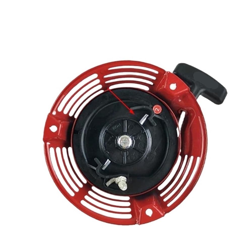 Arrancador de Retroceso GXV160 Compatible con GXV140 HRU216 HRJ196 HRH536 535 1P68F, Cubierta de Perilla de Cuerda de tracción for cortacésped, sin polea(A Steel Bar Ratchet)