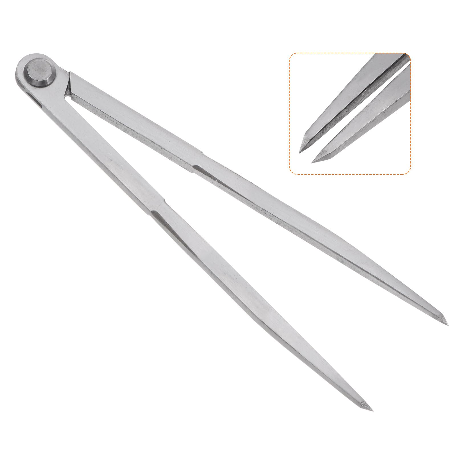QUARKZMAN Divisor de Navegación de 10 Pulgadas (250 mm) Ajustable, Brújula de Patrón Recto para Dibujo de Geometría en Trabajos de Metal y Carpintería