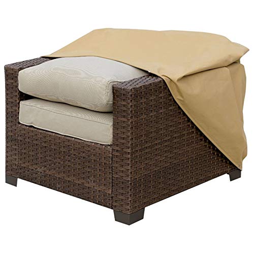Afuera Living Fabric Patio Chair Dust Cover in Light Brown Finish