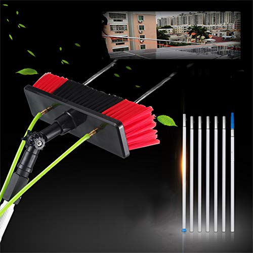 Brosse de pulvérisation d'eau multi-usages avec manche télescopique rigide de 3 à 12 m - 2