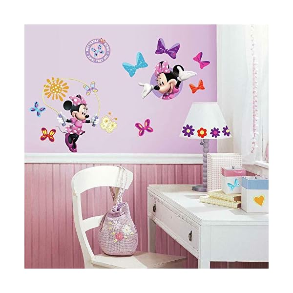 Joy Toy RM-Disney Minnie und Daisy Wandtattoo, PVC, Natur, 29 x 13 x 2.5 cm