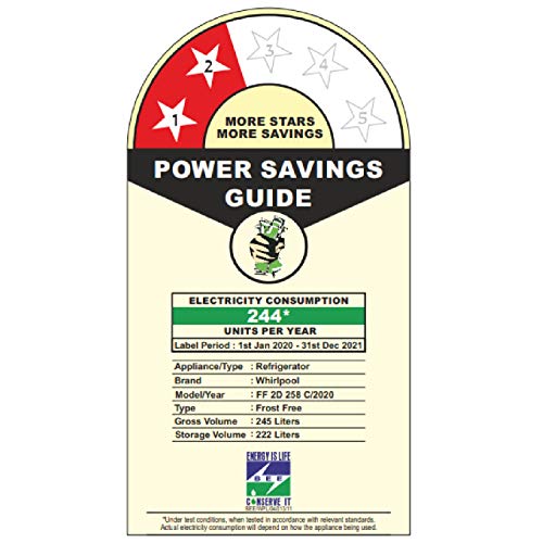 Image of Whirlpool 245 L 2 Star Frost-Free Double Door Refrigerator Appliance (NEO 258H ROY SAPPHIRE ABYSS (2S)-N, Sapphire Abyss)