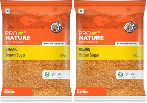 Image of Pro Nature 100% Organic Brown Sugar - 500g (Pack of 2)