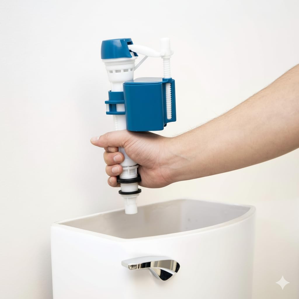 Universal Toilet Fill Valve – Quiet, Anti-Siphon, Height Adjustable 9–14 in, Water-Saving Bowl & Tank Level Control, Easy Install Replacement for Most Toilets 1 Pack