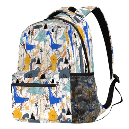 Sac à dos de randonnée et voyage marbré dinosaure pour vos aventures et le lycée