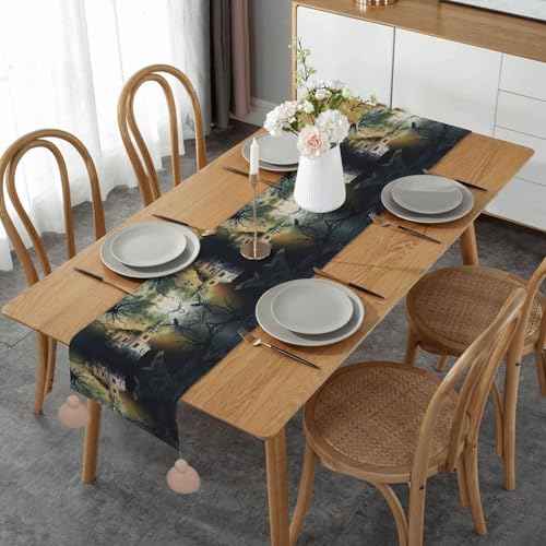 Chemin de table avec pompons pour décoration de la maison et repas chaleureux de Noël - 2