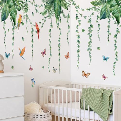 Vinilos decorativos colgantes 3D plantas verdes miniatura 5