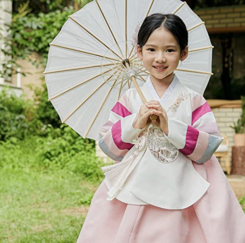 Striped Coral Dangui Girl Hanbok for 100~15y/o Korean Dress Baby Kids Hanbok Dol Baekil4