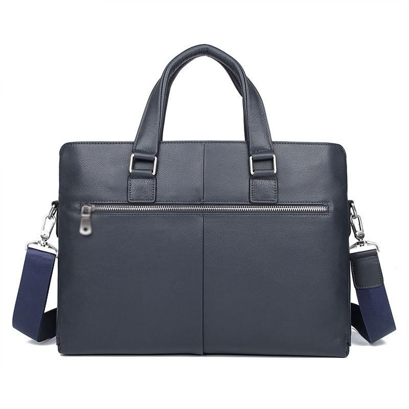 Genuine Leather Men's Portable Business Briefcase