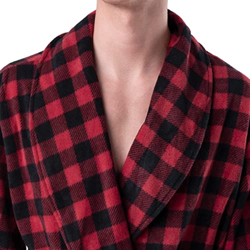 IZOD Men's Printed Microfleece Robe3