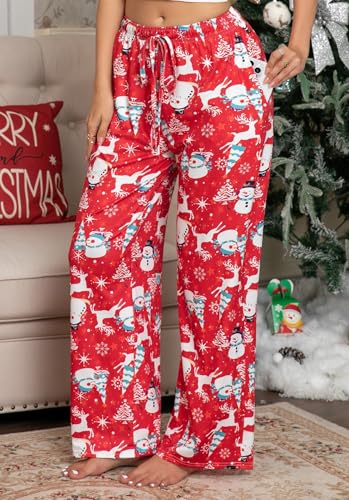 Image of X-Image Women Comfy Casual Pajama Pants with Pockets & Drawstring