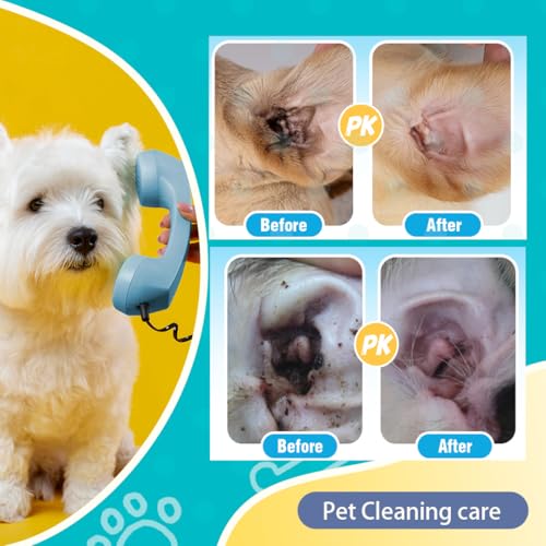 Image of Large Cotton Swabs in Storage Box, 6 Inch Dog Ear Swabs with Bamboo Handle for Dogs - Soft Cotton Tips, Gentle and Lint-Free, Specially Designed for Dog,Large Area Cleaning Solution (200)